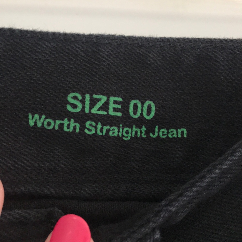 NWT Lilly Pulitzer Black Worth Straight Jean - Picture 3 of 5